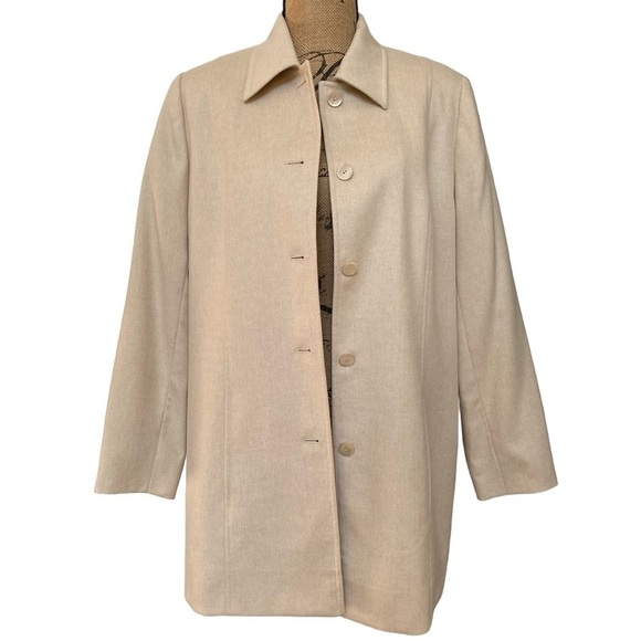 Escada Rabbit Wool Women’s Large Button Front Jacket Size 42 - Picture 9 of 11